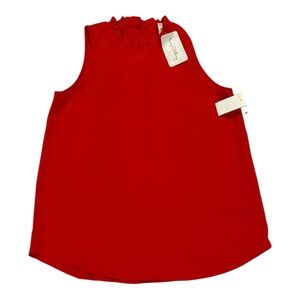 MTS Red Sleeveless Blouse